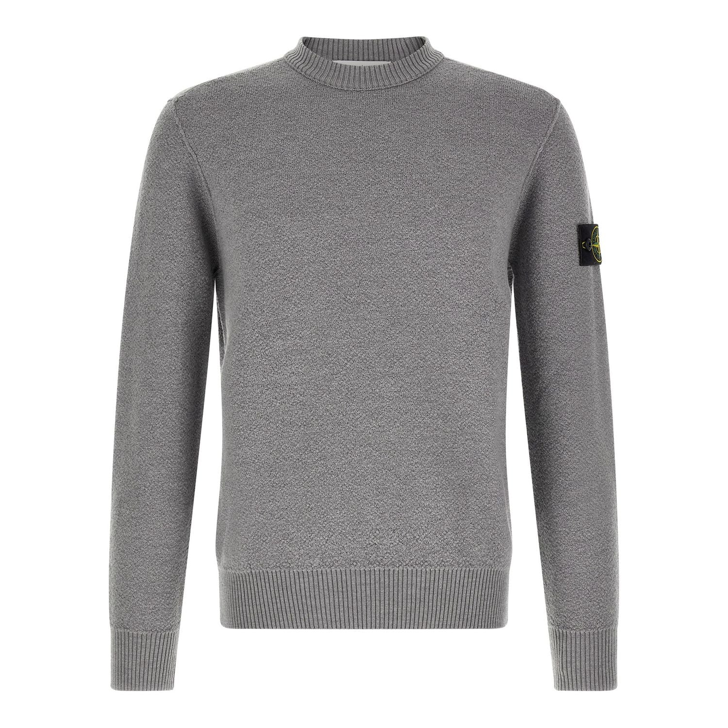 Stone Island Gray Virgin Wool Cardigan