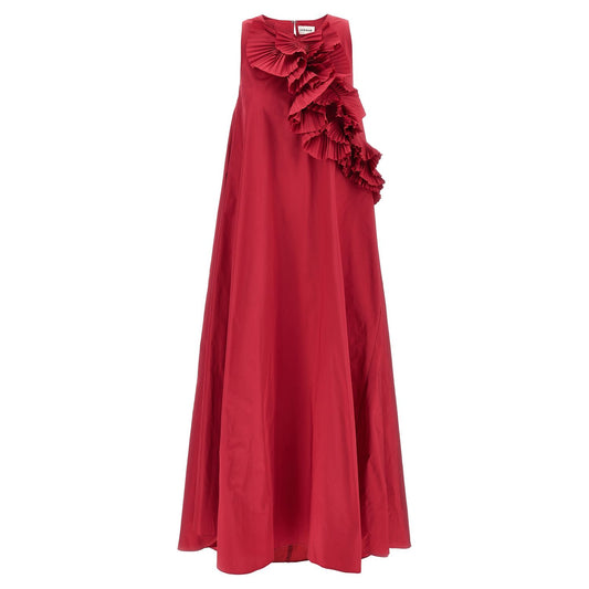 P.A.R.O.S.H. Fuchsia Polyester Long Dress