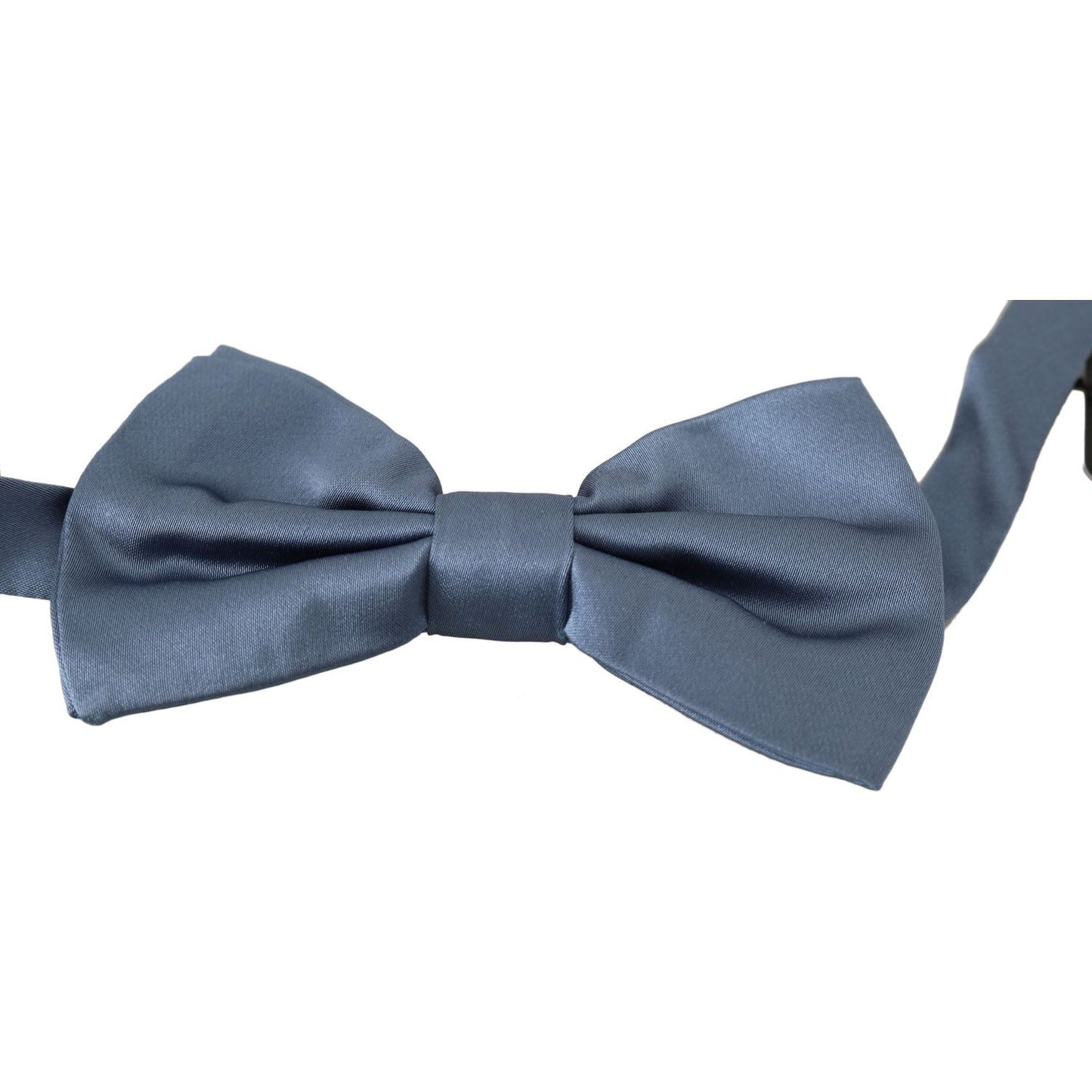 Dolce & Gabbana Blue 100% Silk Adjustable Neck Papillon Bow tie Bow Tie