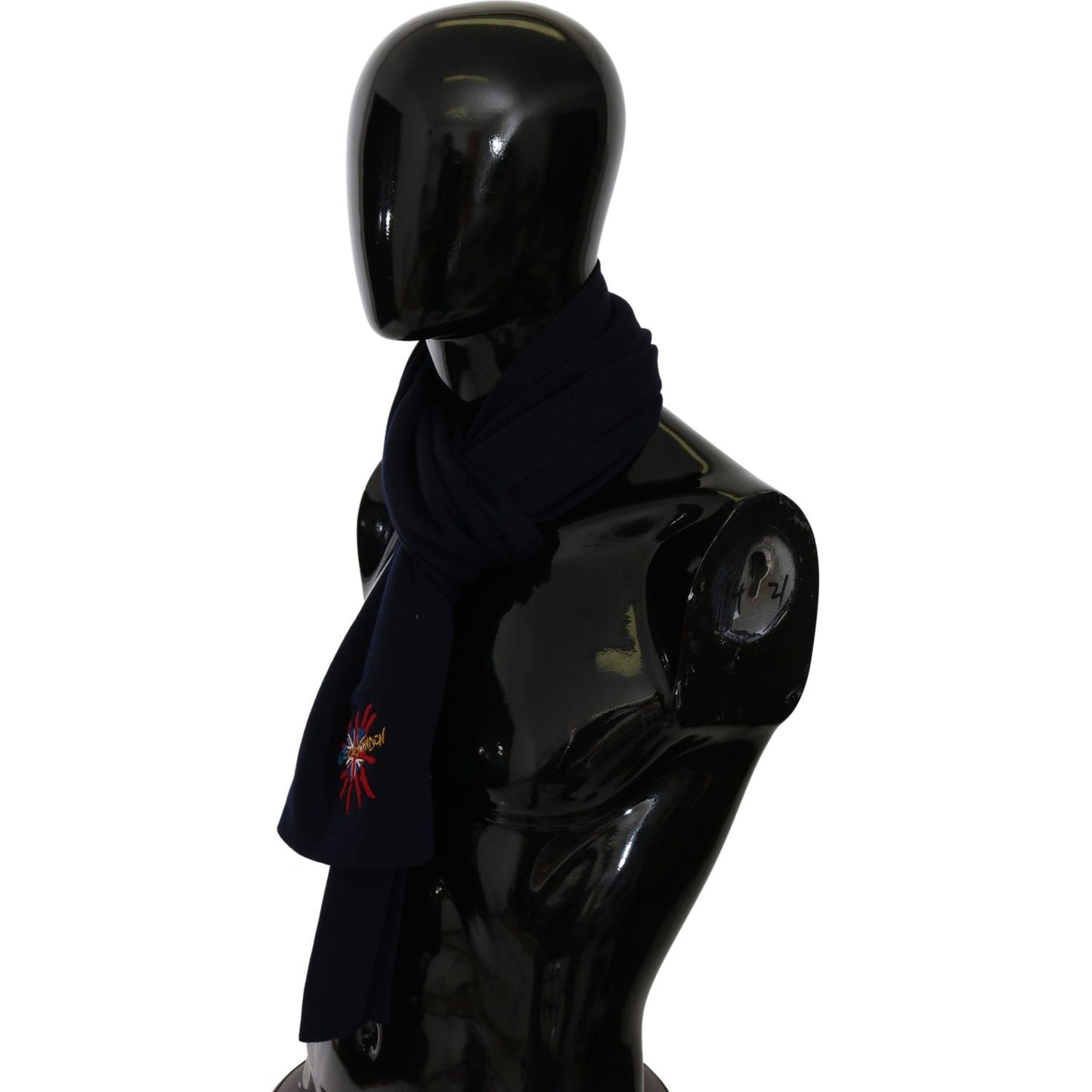 Dolce & Gabbana Blue #DGLovesLondon Wrap Shawl Wool Scarf Wool Wrap Shawls