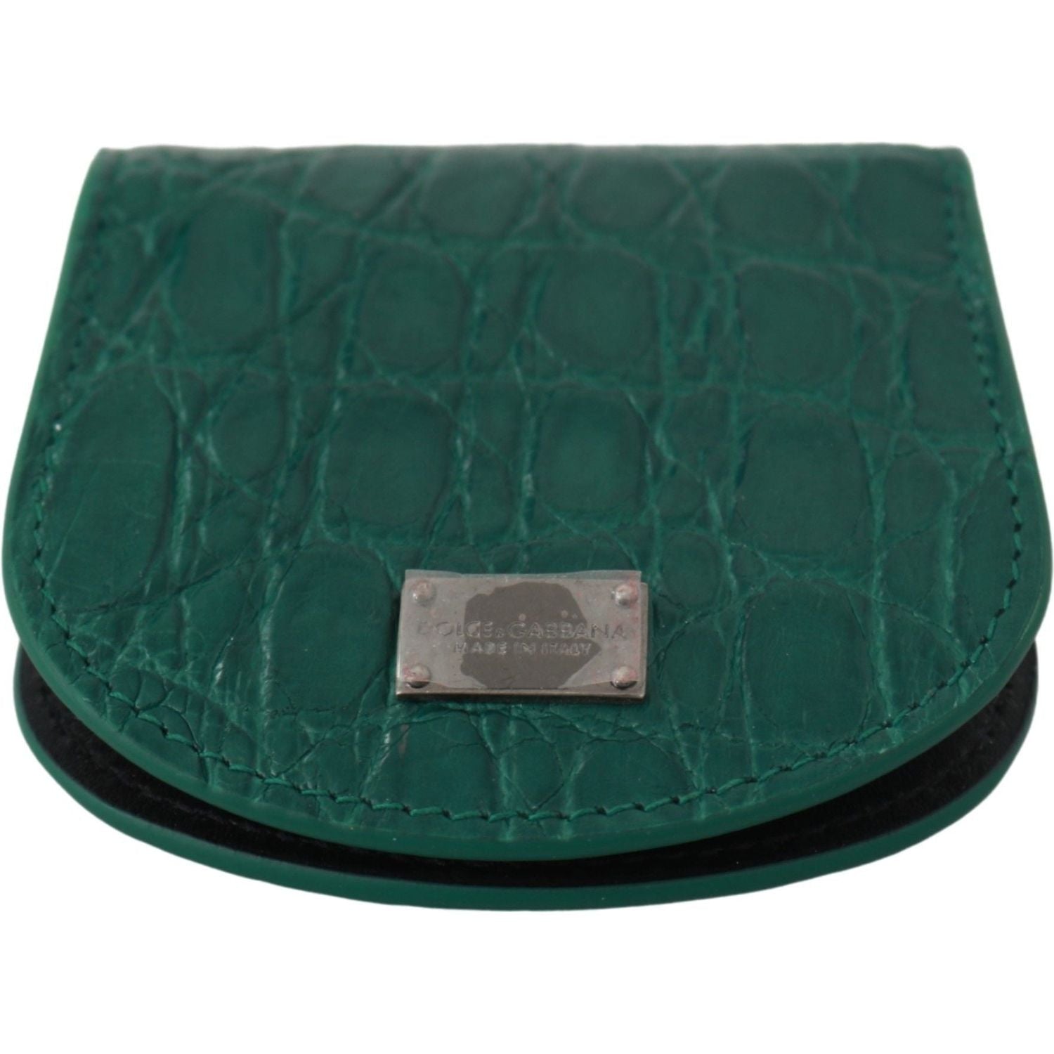 Dolce & Gabbana Green Exotic Skins Condom Case Holder Wallet