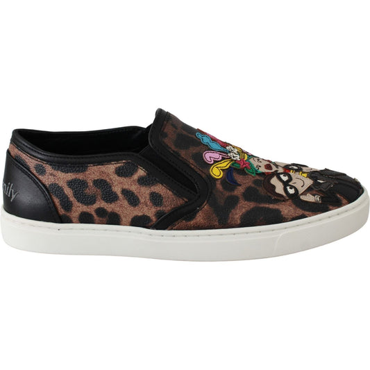 Dolce & Gabbana Leather Leopard #dgfamily Loafers Shoes