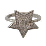 Nialaya Chic Silver CZ Crystal Women's Statement Ring Ring Nialaya Slate Gray