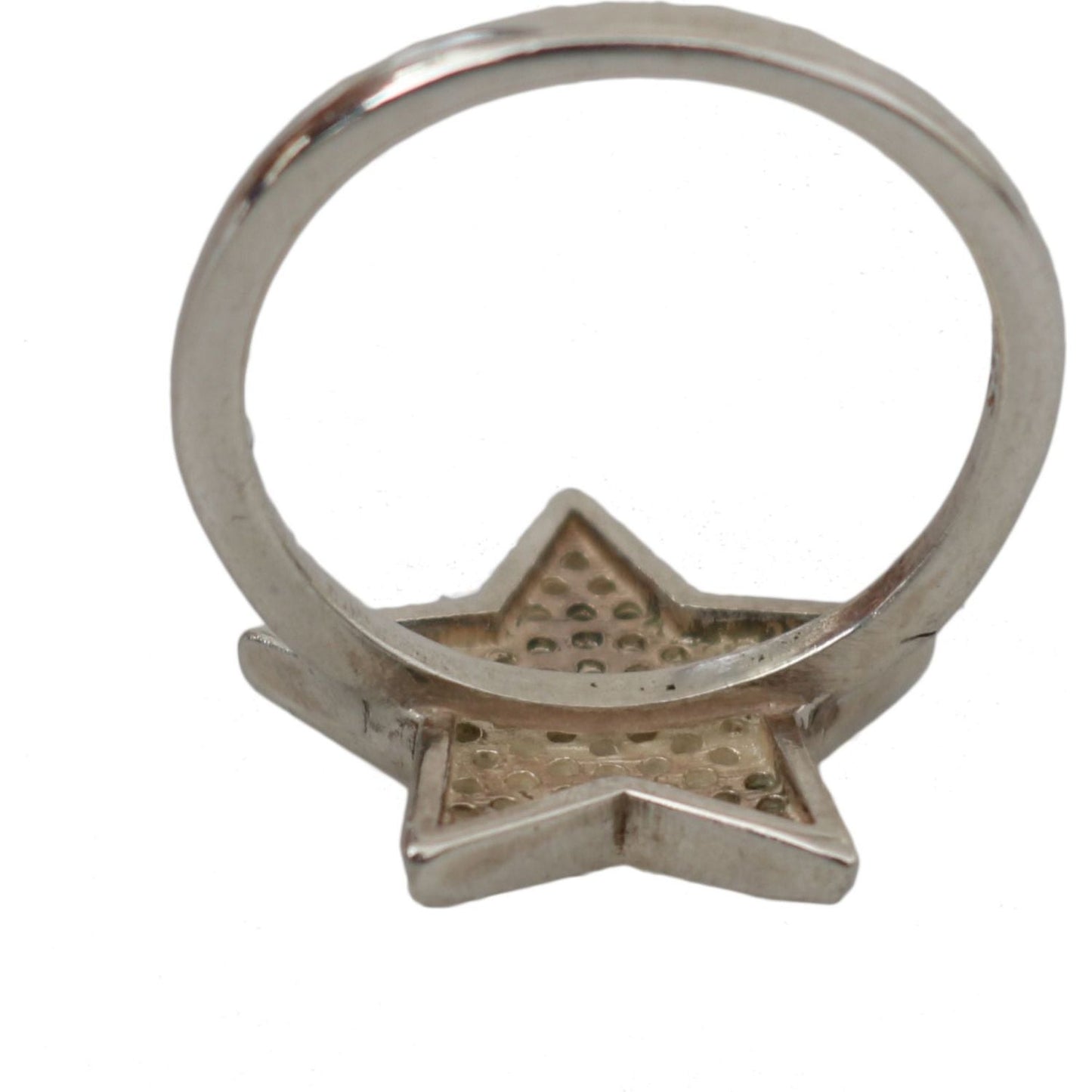 Nialaya Silver Womens Clear CZ Star 925 Ring Ring