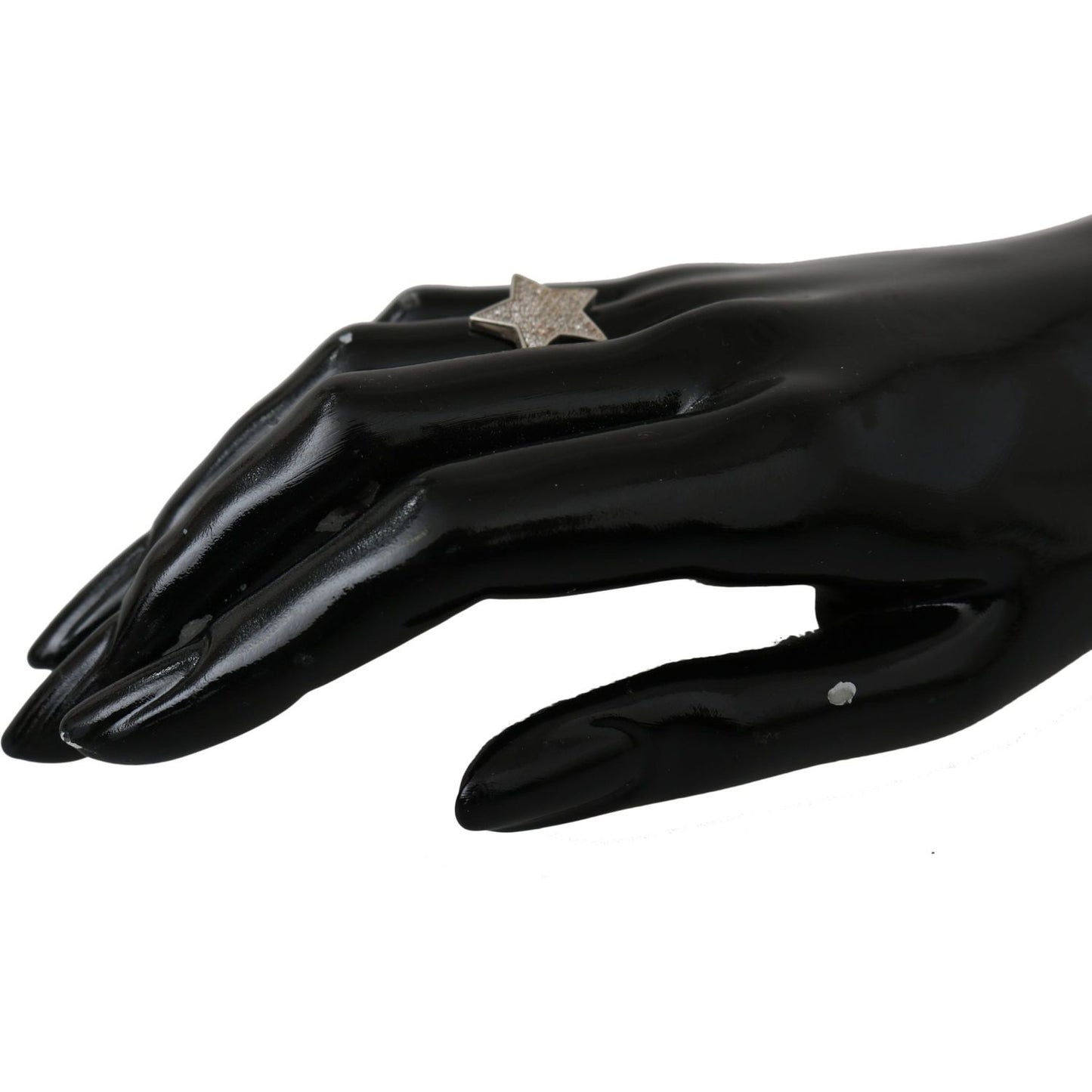 Nialaya Silver Womens Clear CZ Star 925 Ring Ring