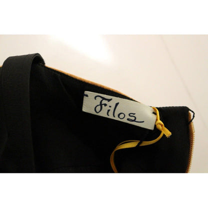 FILOS Black Bronze Silk Sleeveless Above Sheath Dress Dresses