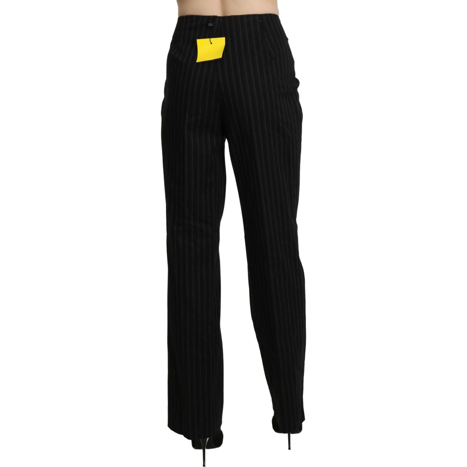 BENCIVENGA Black High Waist Straight Dress Trouser Pants