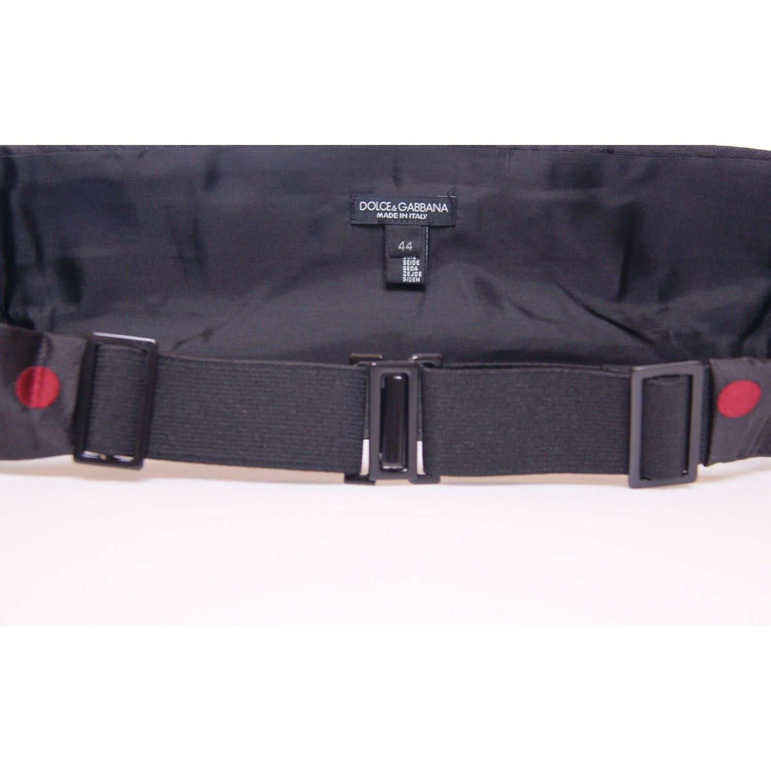 Dolce & Gabbana Black Waist Smoking Tuxedo Cummerbund Belt
