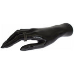 Nialaya Elegant Black Rhodium Silver Crystal Ring Ring Nialaya Dark Slate Gray