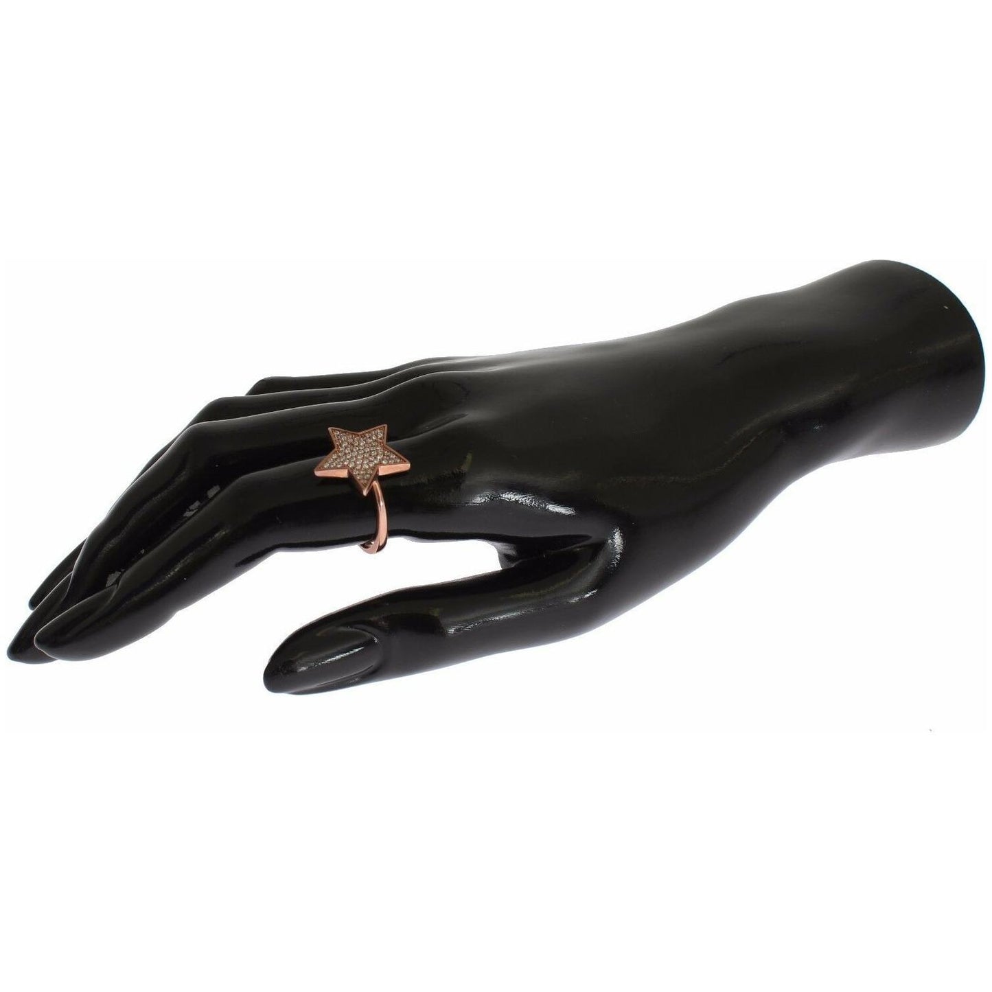 Nialaya Womens Clear CZ Star 925 Silver Ring Ring