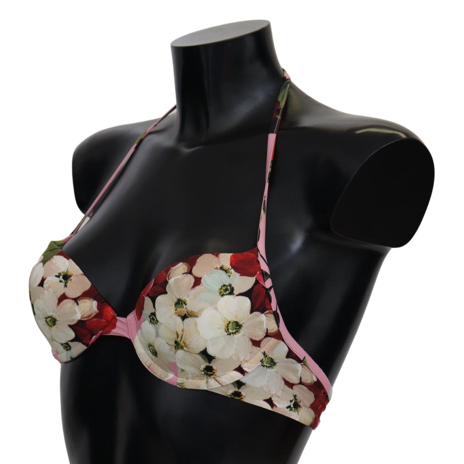 Dolce & Gabbana Multicolor Floral Swimsuit Beachwear Bikini Tops