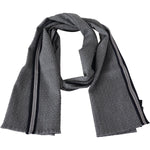 Missoni Gray Stripes Pattern 100% Wool Unisex Neck Wrap Scarf MS1951BG