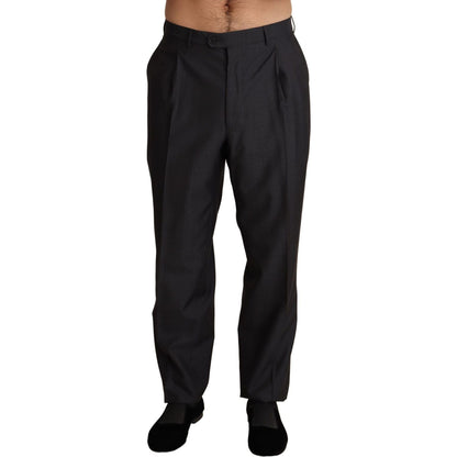 Dolce & Gabbana Gray Wool Blend Formal Trousers Pants MAN TROUSERS