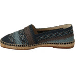 Dolce & Gabbana Blue Gray Slip On Buffalo Espadrille Shoes MV980 -40