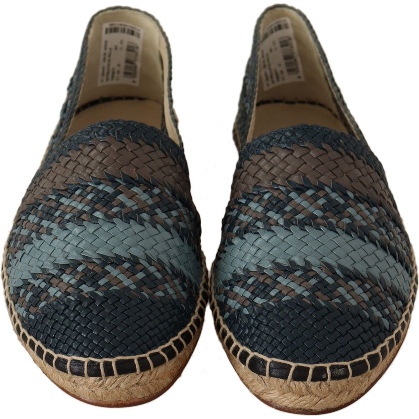 Dolce & Gabbana Blue Gray Slip On Buffalo Espadrille Shoes MV980 -40
