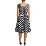 Dolce & Gabbana Black Polka Dotted Cotton A-Line Dress DR2754-40