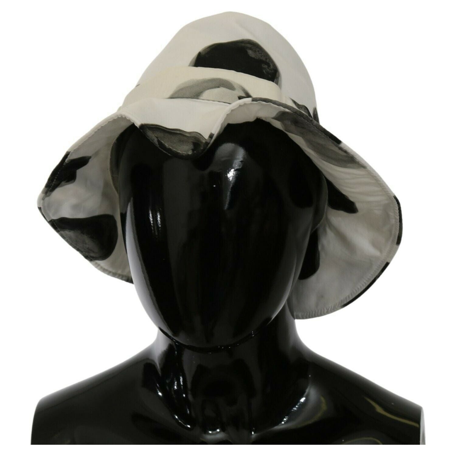 Dolce & Gabbana White Cotton Big Polka Dot Pattern Bucket Hat
