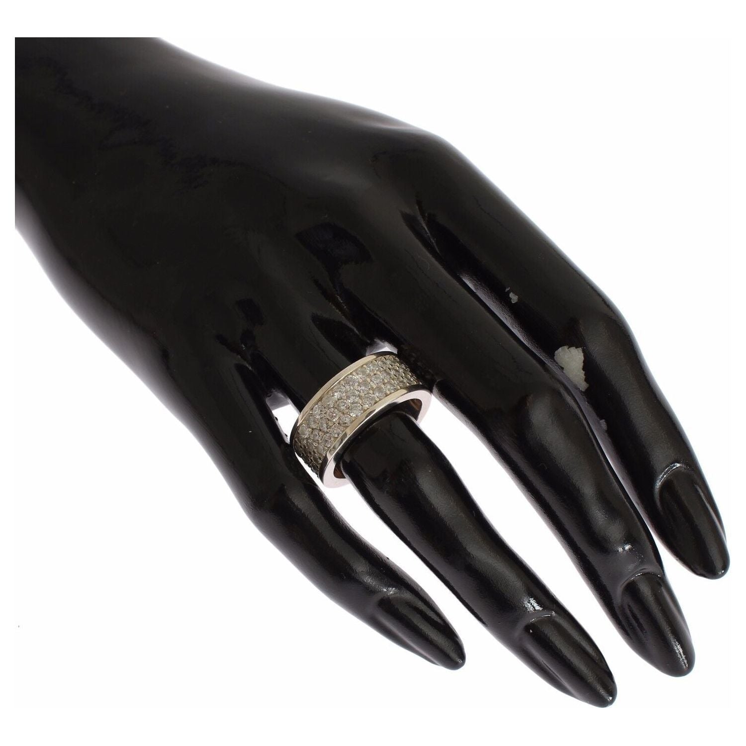 Nialaya Silver Womens CZ 925 Sterling Ring