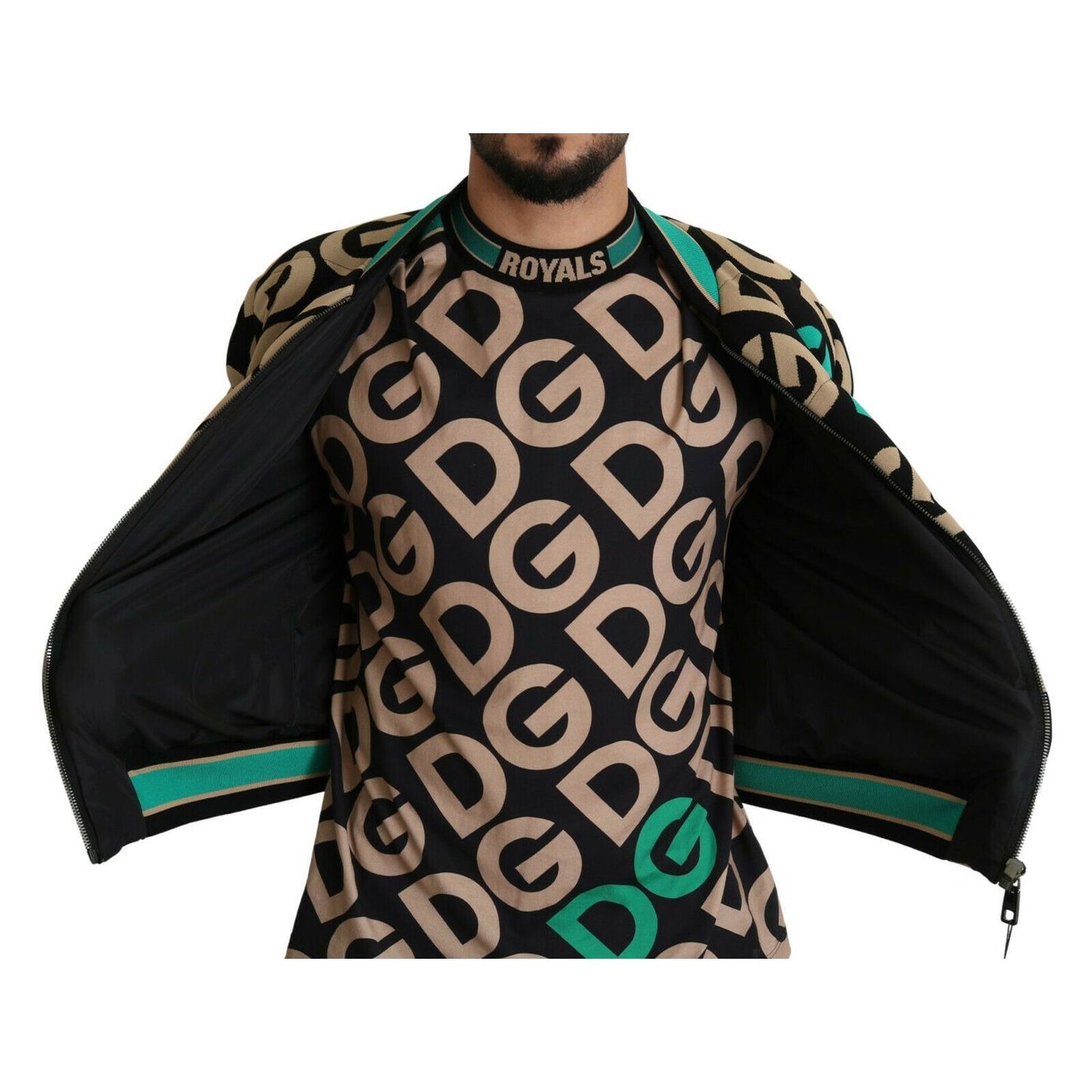 Dolce & Gabbana Multicolor DGMILLENNIALS Logo Print Jacket