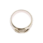 Nialaya Elegant Sterling Silver Statement Ring Ring Nialaya Antique White