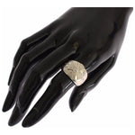 Nialaya Elegant Sterling Silver Statement Ring Ring Nialaya Black