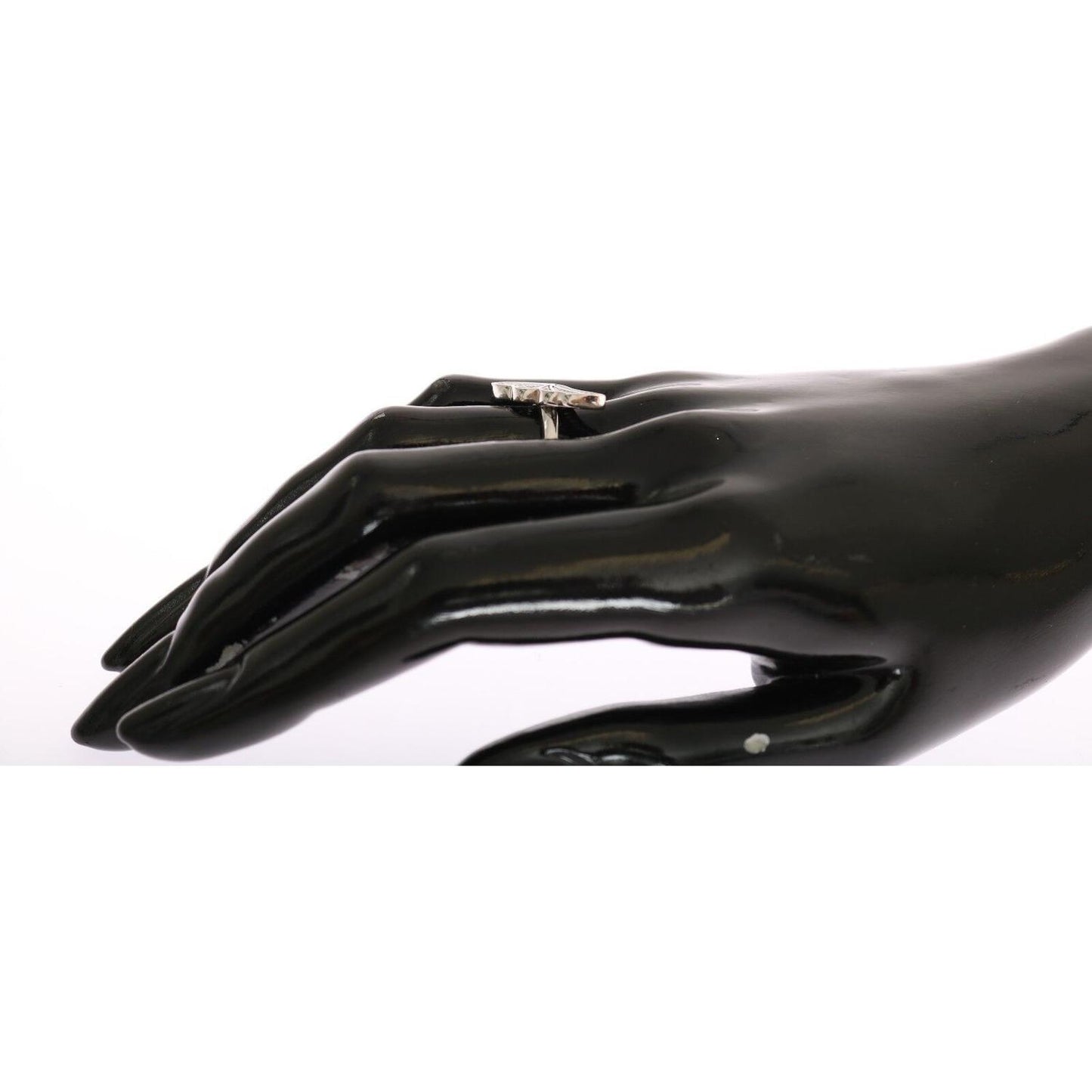 Nialaya Silver Womens Wing Clear CZ 925 Silver Ring Ring