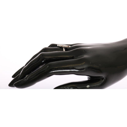 Nialaya Silver Womens Wing Clear CZ 925 Silver Ring Ring