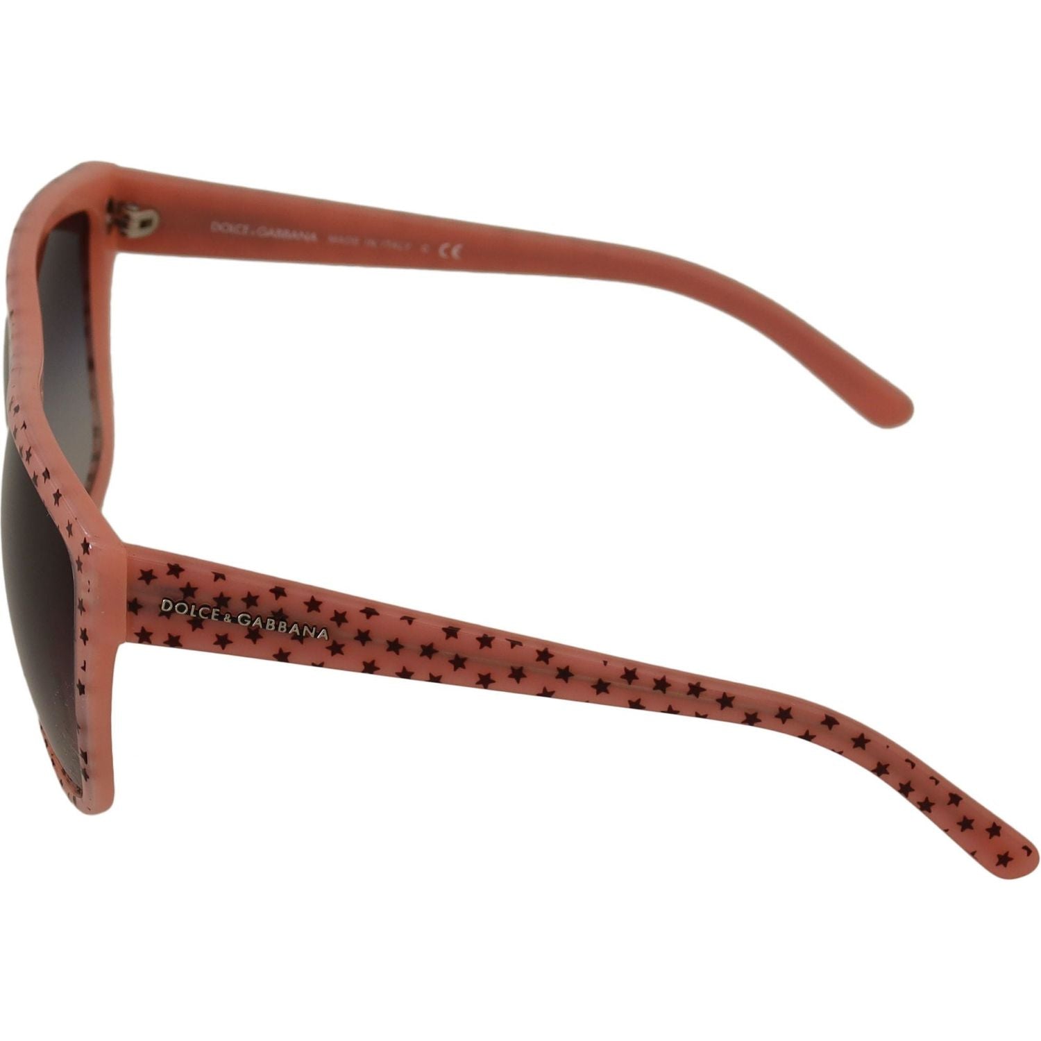 Dolce & Gabbana Brown Stars Acetate Frame Women Shades Sunglasses