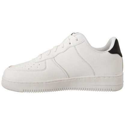 SIGNS White Leather Perforated Lace Up Sneakers Casual Men Shoes MAN SNEAKERS