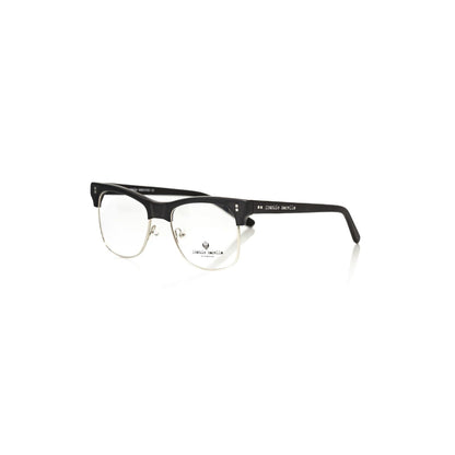 Frankie Morello Black Metallic Men's Eyeglass Frame