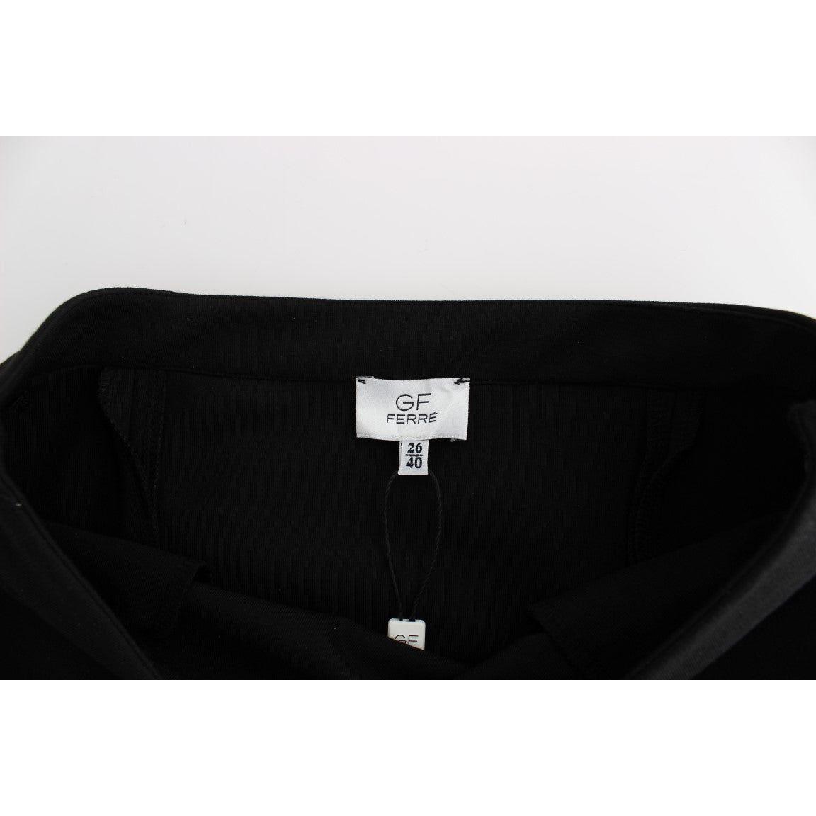 GF Ferre Black Straight Pencil Skirt