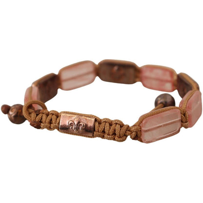 Nialaya Multicolor Crystals Logo Embellished Adjustable Bracelet Bracelet