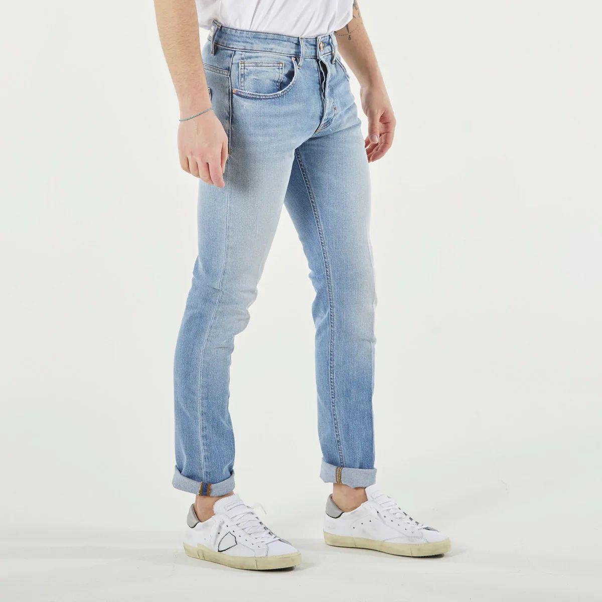 Don The Fuller Light Blue Cotton Men Jeans DO-6930-W33