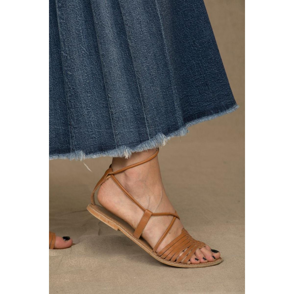 Don The Fuller Blue Cotton Women Skirt DO-6921-31