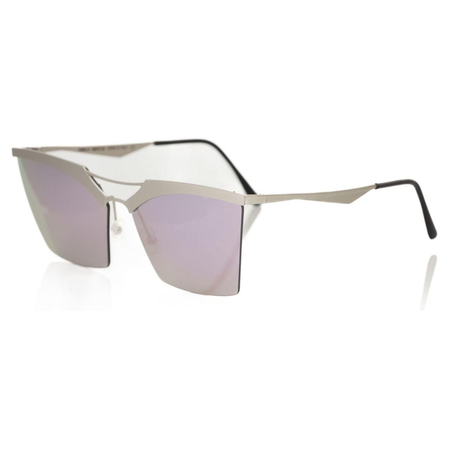Frankie Morello Silver Metallic Women Sunglasses