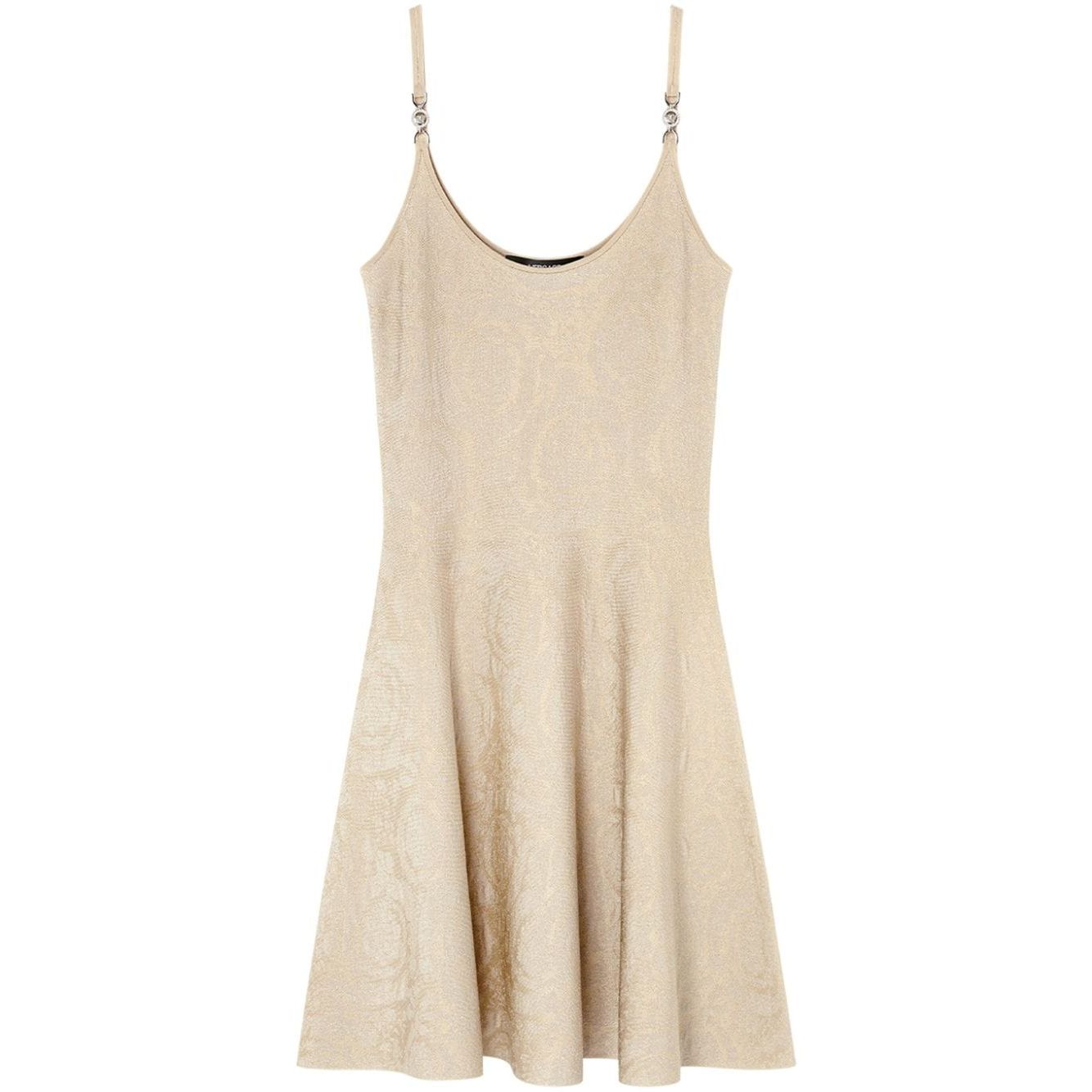 Versace Barocco jacquard flared mini dress