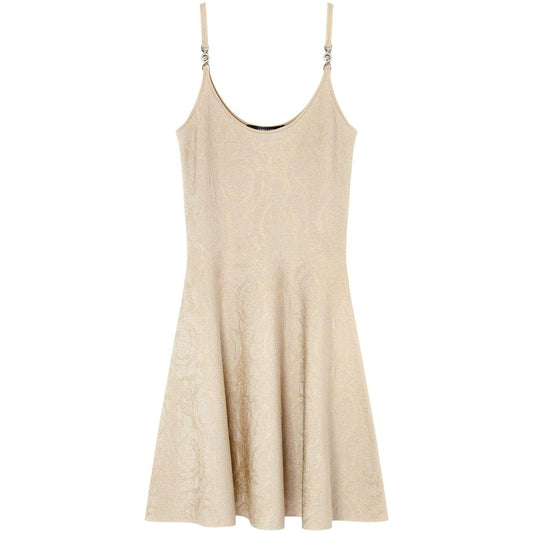 Versace Barocco jacquard flared mini dress