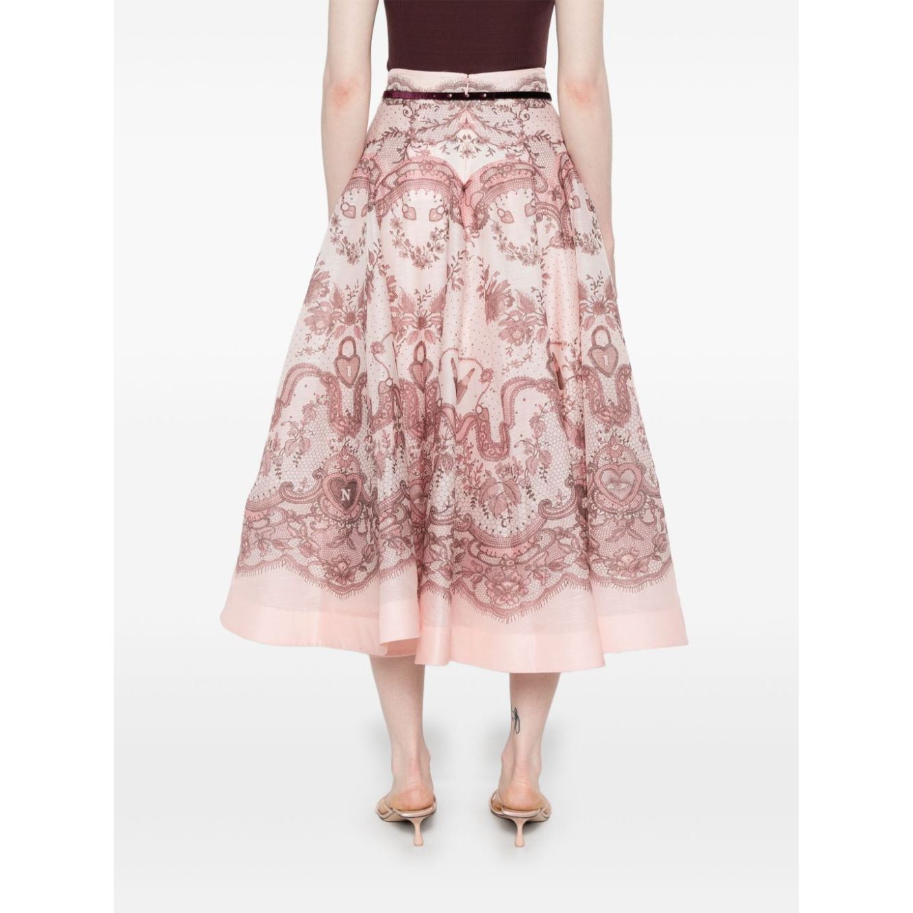 Zimmermann Crush midi skirt