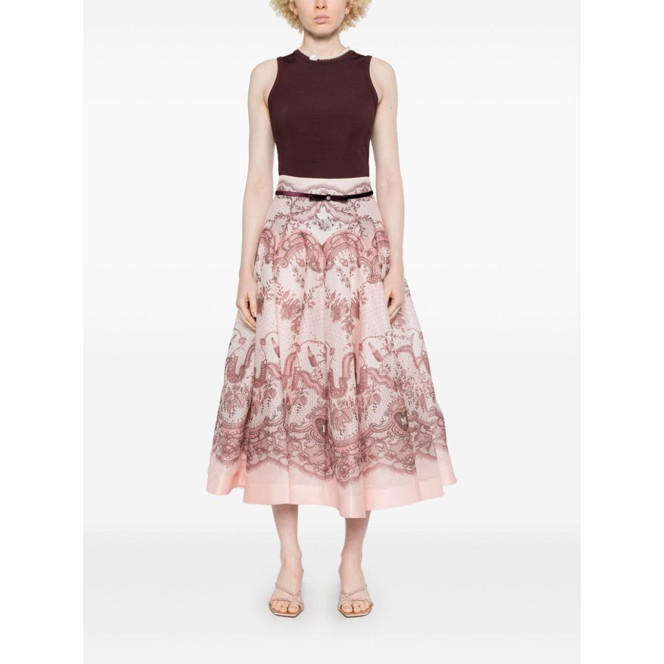 Zimmermann Crush midi skirt