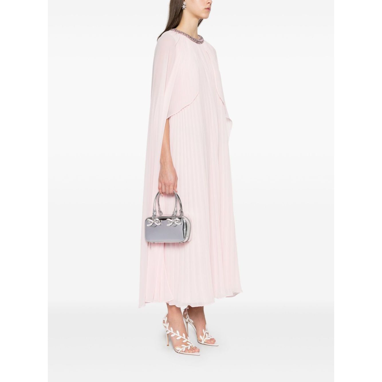 Self-Portrait mini leather tote bag