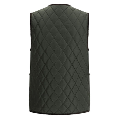 Burberry diamond-quilted sleeveless jacket
