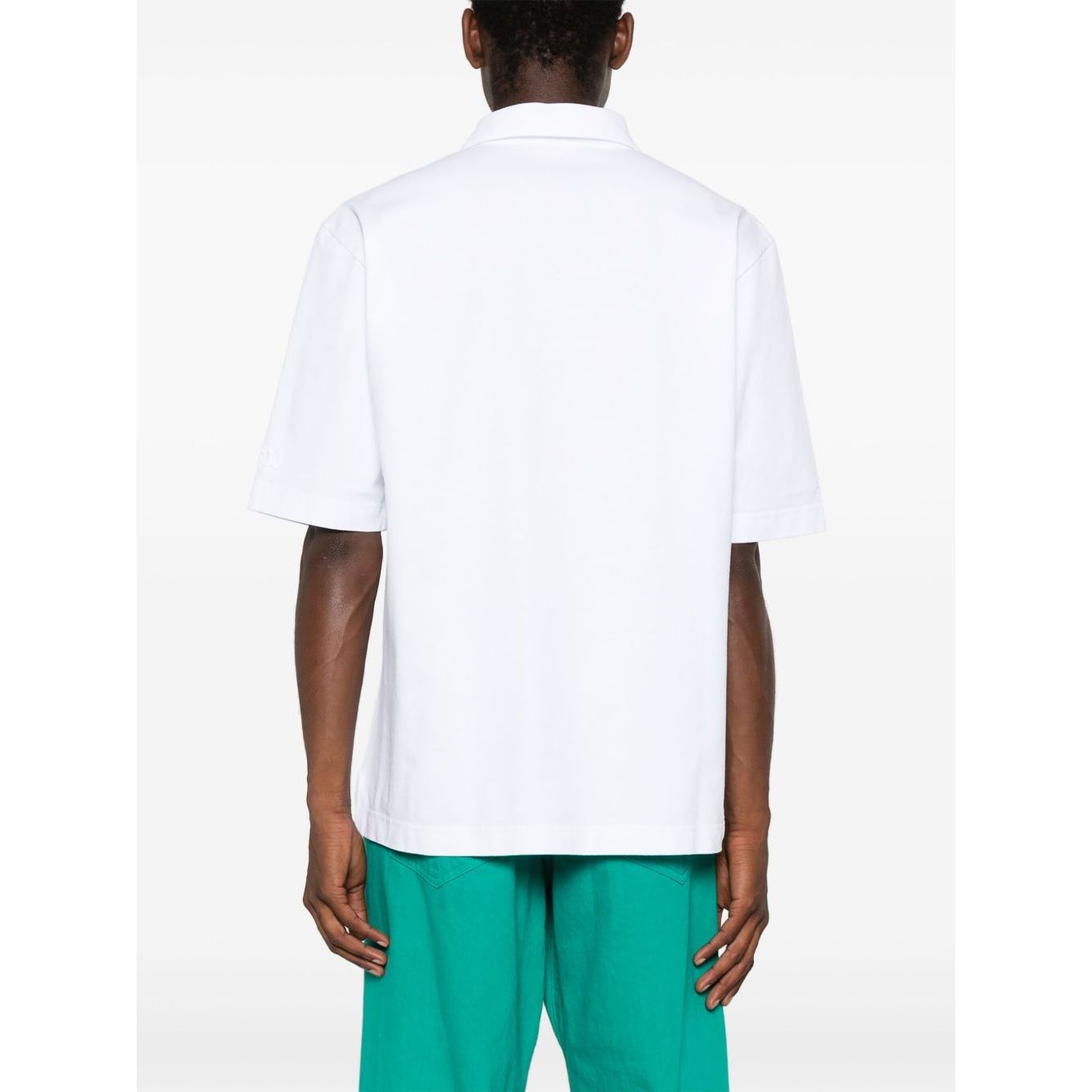 Marni logo-patch polo shirt