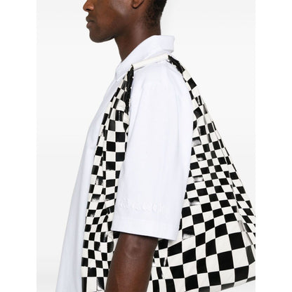 Marni logo-patch polo shirt