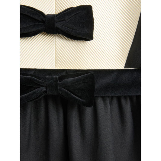 Valentino crepe couture short dress with bows