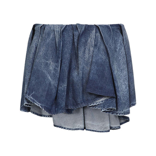 Diesel Asymmetric Mini Skirt in Blue A196870CMBP01-P25