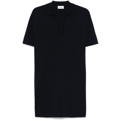 Parosh mini dress with collar detail and V-neckline