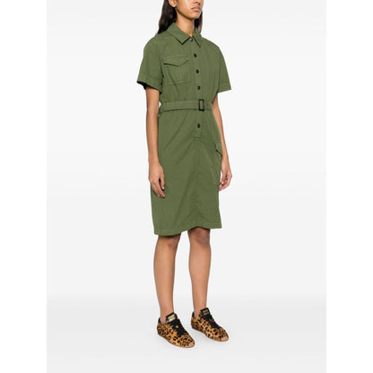 Woolrich belted waist shirt dress