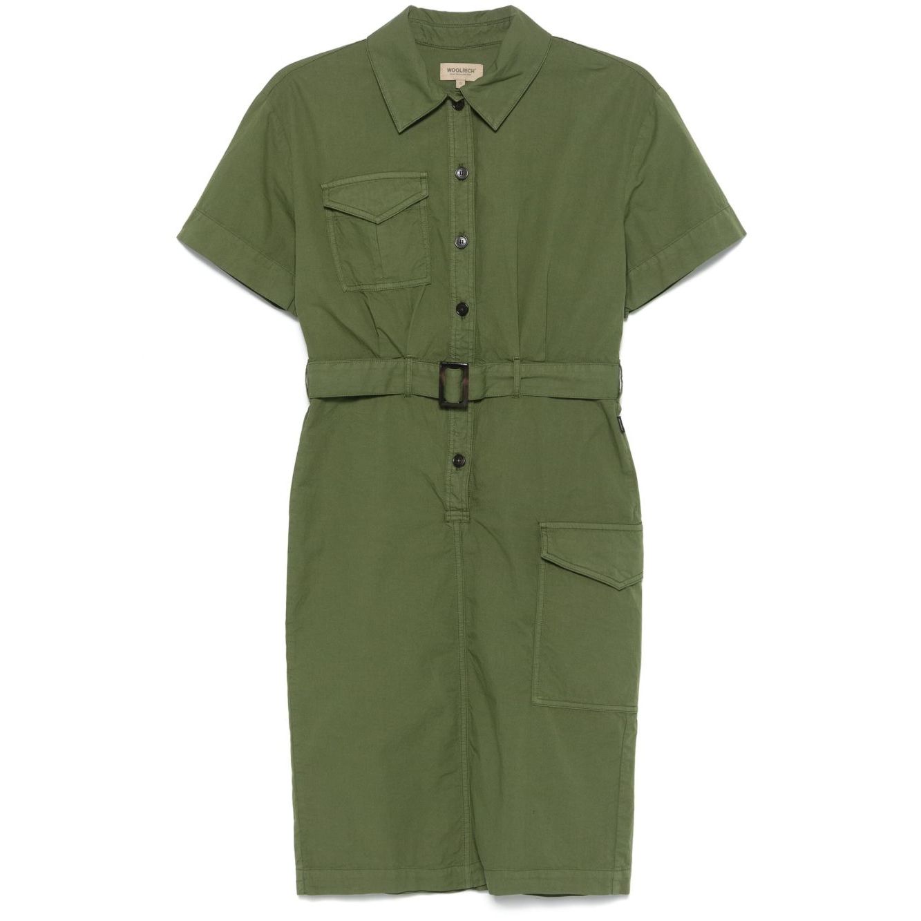 Woolrich belted waist shirt dress