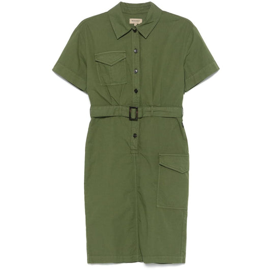 Woolrich belted waist shirt dress