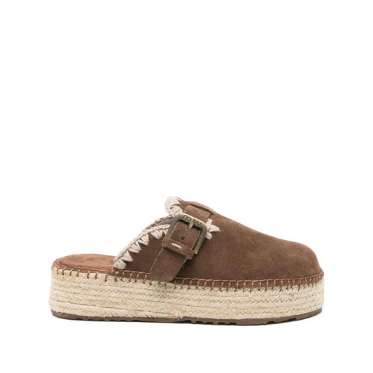 Mou Sandals Leather Brown